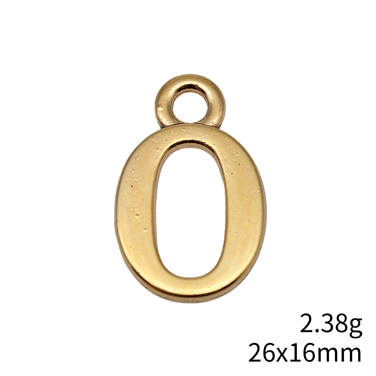 10 個 26x16mm アンティークゴールドカラー番号 0 - Vintage Fashion Stores のレビューと価格