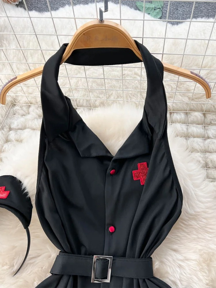 エロティックファッションセクシーなホルターランジェリードレス - Vintage Fashion Dresses のレビューと価格