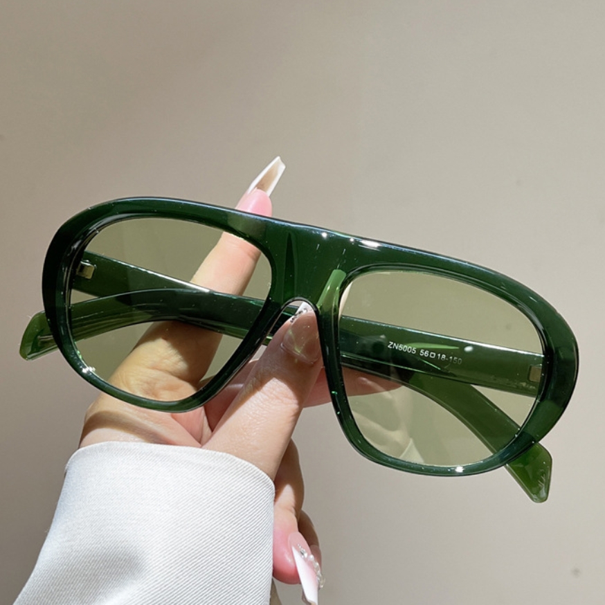 新しい特大パイロットサングラス女性男性ヴィンテージブランドサ - Vintage Fashion Enthusiasts のレビューと価格
