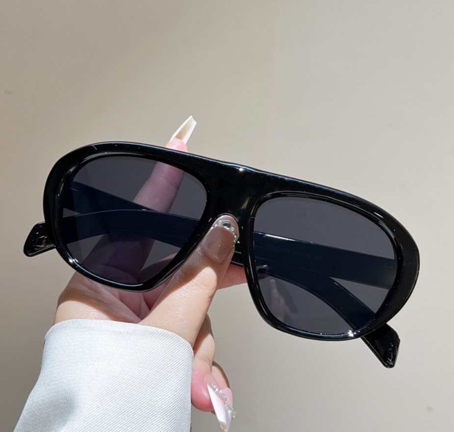 新しい特大パイロットサングラス女性男性ヴィンテージブランドサ - Vintage Fashion Enthusiasts のレビューと価格